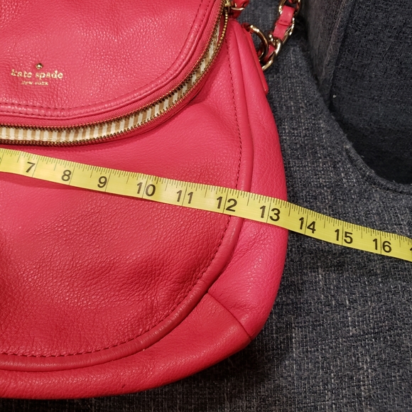 Kate Spade Pink Pebble Leather Shoulder Bag So many pockets! - Picture 5 of 9